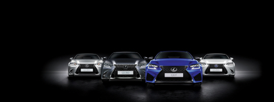 렉서스 올 뉴 GS 제품군. <한국토요타 제공>